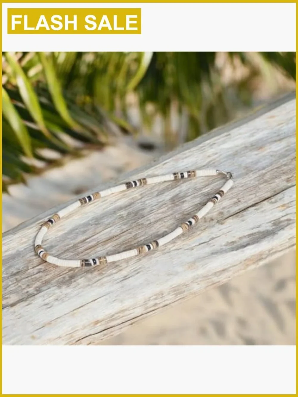 Handmade Shell & Coconut Bead Necklace 18